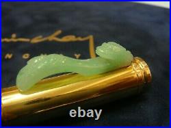 Loiminchay Qian Long Vermeil Ice Jadeite Clip Limited Edition 18K Fountain Pen