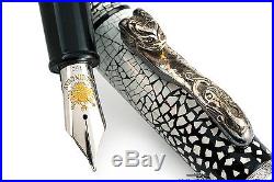 Loiminchay Snow Limited Edition Fountain Pen with Sterling Silver Clip #07/10