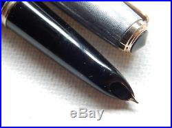 Lot #933e. Vintage Parker 51 Fountain Pen. Sterling Silver Cap. Works