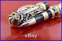 MINT Montegrappa Limited Edition #118/399 Pirates Sterling Silver Rollerball Pen