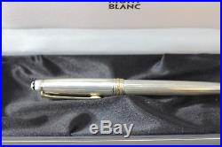 MONTBLANC 163 163SP Solitaire Pinstripe Sterling Silver Rollerball Pen Minty
