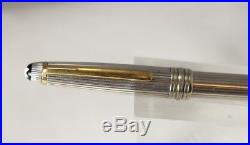 MONTBLANC 163 Solitaire Pinstripe Sterling Silver Rollerball Pen
