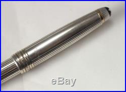 MONTBLANC 163 Solitaire Pinstripe Sterling Silver Rollerball Pen