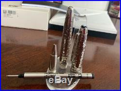 MONTBLANC MEISTERSTUCK SOLITAIRE MARTELE STERLING SILVER LeGRAND ROLLERBALL PEN