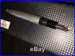 MONTBLANC MEISTERSTUCK Solitaire Sterling Silver Barley Pattern Fountain Pen
