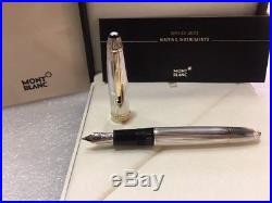 MONTBLANC MST SOLITAIRE STERLING SILVER LeGRAND 146 FOUNTAIN PEN (OBB) NIB NEW