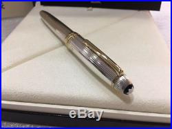 MONTBLANC MST SOLITAIRE STERLING SILVER LeGRAND 146 FOUNTAIN PEN (OBB) NIB NEW
