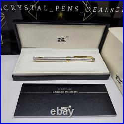 MONTBLANC Meisterstuck 144 Sterling Silver Classic Ag925 18K M Nib Fountain Pen