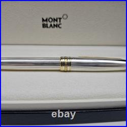 MONTBLANC Meisterstuck 144 Sterling Silver Classic Ag925 18K M Nib Fountain Pen
