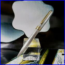 MONTBLANC Meisterstuck 164 solitaire sterling silver ballpoint pen AG925