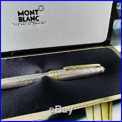 MONTBLANC Meisterstuck 164 solitaire sterling silver ballpoint pen AG925