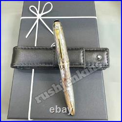 MONTBLANC Meisterstück Pin Stripe Sterling Silver Fountain Pen 149 Luxury