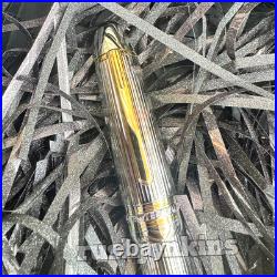 MONTBLANC Meisterstück Pin Stripe Sterling Silver Fountain Pen 149 Luxury