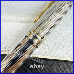 MONTBLANC Meisterstück Pin Stripe Sterling Silver Fountain Pen 149 Luxury