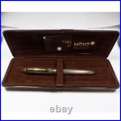 MONTBLANC Meisterstuck Solitaire 1446 Sterling Silver Barley Fountain Pen 45281P