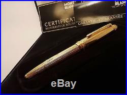 MONTBLANC Meisterstuck Solitaire 146 Sterling Silver 925 18K NIB Fountain Pen