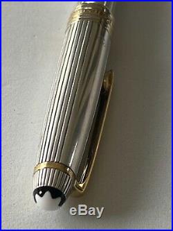 MONTBLANC Meisterstuck Solitaire Barley Sterling Silver 925 164 Ballpoint Pen