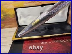 MONTBLANC Meisterstück Solitaire Barley Sterling Silver Classique Ballpoint Pen