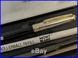 MONTBLANC Meisterstuck Solitaire Doue Sterling Silver 163 Rollerball Pen, NOS