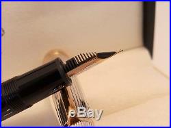 MONTBLANC Meisterstuck Solitaire Doue Sterling Silver 18K M Nib 146 Fountain Pen