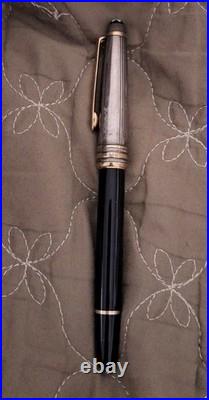 MONTBLANC Meisterstuck Solitaire Doue Sterling Silver. 925 163 Rollerball Pen