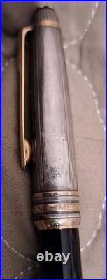 MONTBLANC Meisterstuck Solitaire Doue Sterling Silver. 925 163 Rollerball Pen