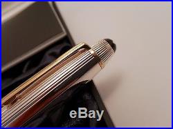 MONTBLANC Meisterstuck Solitaire Sterling Silver 18K NIB 146 Fountain Pen, NOS