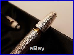 MONTBLANC Meisterstuck Solitaire Sterling Silver 18K NIB 146 Fountain Pen, NOS