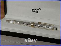 MONTBLANC Meisterstuck Solitaire Sterling Silver 925 146 Fountain Pen