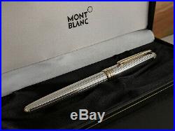 MONTBLANC Meisterstuck Solitaire Sterling Silver 925 163 Rollerball Pen