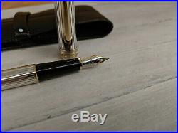 MONTBLANC Meisterstuck Solitaire Sterling Silver 925 Classique 144 Fountain Pen