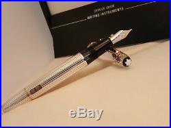 MONTBLANC Meisterstuck Solitaire Sterling Silver 925 No 146 Fountain Pen, NOS