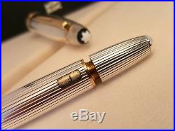 MONTBLANC Meisterstuck Solitaire Sterling Silver 925 No 146 Fountain Pen, NOS