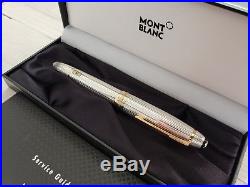MONTBLANC Meisterstuck Sterling Silver 18K Nib LeGrand Fountain Pen, NEVER INKED