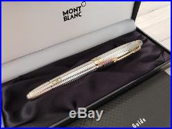 MONTBLANC Meisterstuck Sterling Silver 18K Nib LeGrand Fountain Pen, NEVER INKED