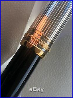 MONTBLANC Solitaire Doue Sterling Silver 925 18K Nib LeGrand Fountain Pen, OB