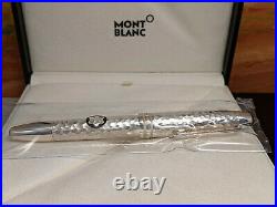 MONTBLANC Solitaire Martele Sterling Silver 925 LeGrand Rollerball Pen, NEW