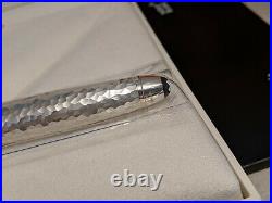 MONTBLANC Solitaire Martele Sterling Silver 925 LeGrand Rollerball Pen, NEW