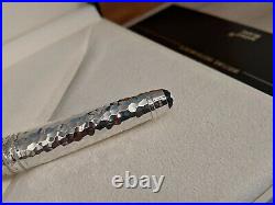 MONTBLANC Solitaire Martele Sterling Silver 925 Midsize Ballpoint Pen 115099