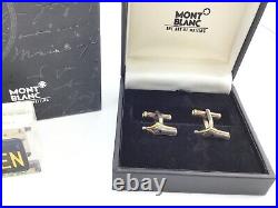 MONTBLANC Sterling Silver FOUNTAIN PEN NIB CUFFLINKS NEW OLD STOCK