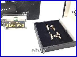 MONTBLANC Sterling Silver FOUNTAIN PEN NIB CUFFLINKS NEW OLD STOCK