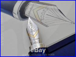 MONTEGRAPPA Euro 2002 Sterling Silver Limited Edition 0002/1500 Fountain Pen F