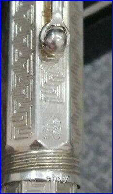 MONTEGRAPPA Fountain Pen Vintage Reminiscence Sterling silver 925 14k Gold NIB