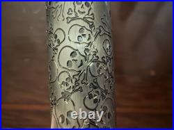 MONTEGRAPPA Merry Skull Fountain Pen Sterling Silver F Nib NOS Box
