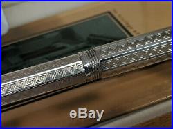 MONTEGRAPPA Reminiscence Sterling Silver B 18K Nib Foiuntain Pen, READ