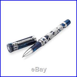 MONTEGRAPPA Teatro Fenice Sterling Silver & Blue Rollerball Pen MSRP $5,000