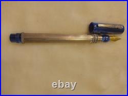 Marlen Chagall Sterling Silver Fountain Pen With 18kt Gold Med Nib