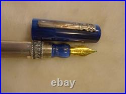 Marlen Chagall Sterling Silver Fountain Pen With 18kt Gold Med Nib
