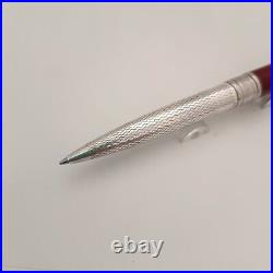 Marlen sterling silver 925 Maroon Cap Ballpoint Pen