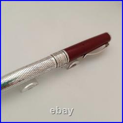 Marlen sterling silver 925 Maroon Cap Ballpoint Pen